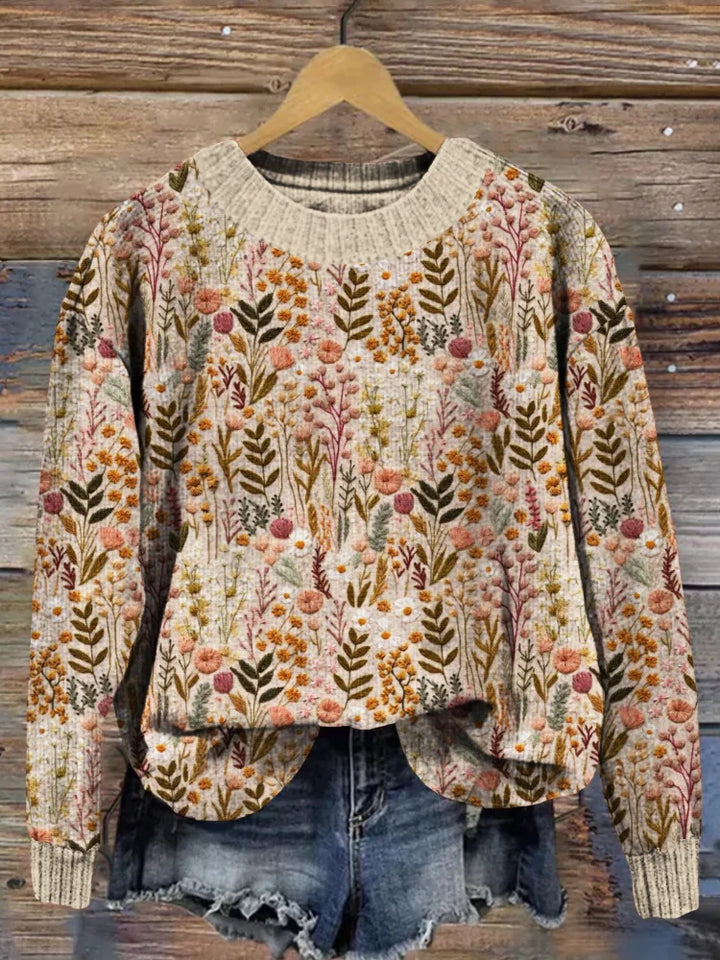 Lyla | Comfortable Floral Sweater