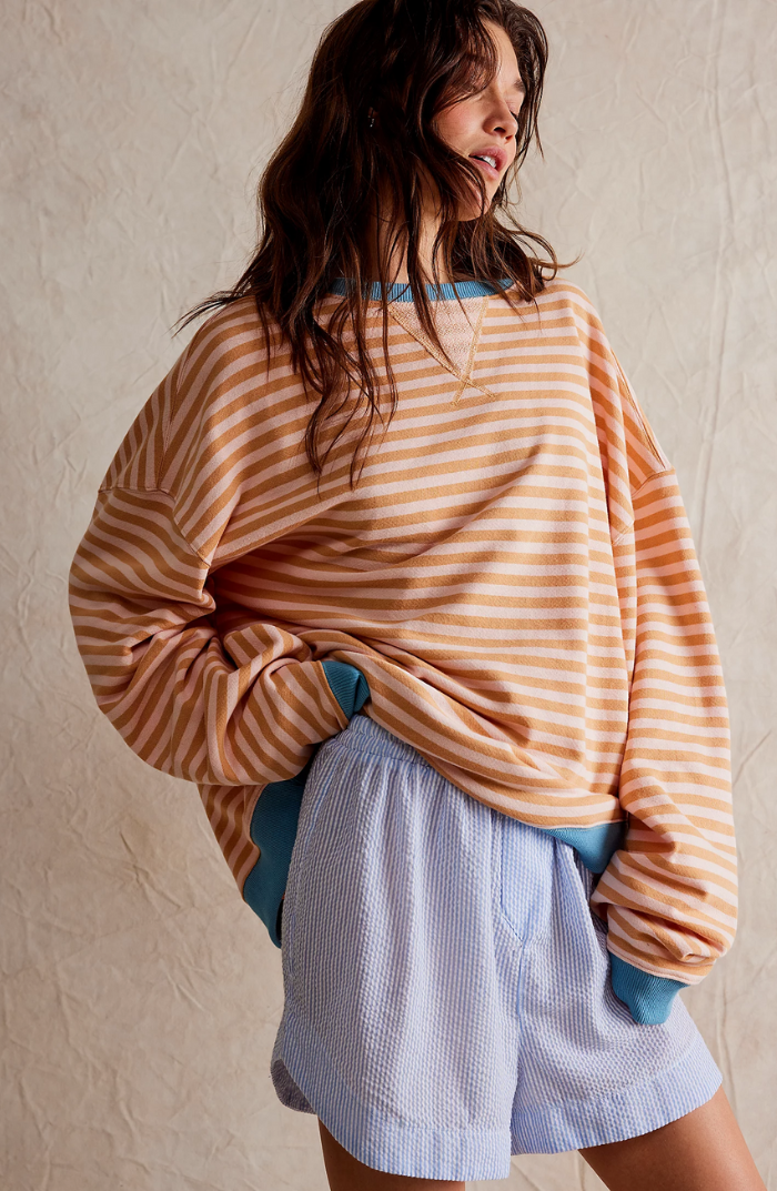 Mana | Striped oversized sweater