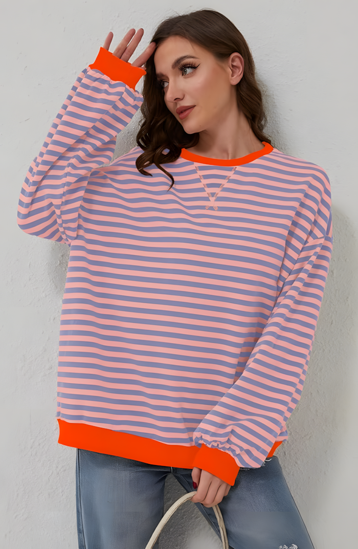 SANNE | STRIPED SWEATSHIRT