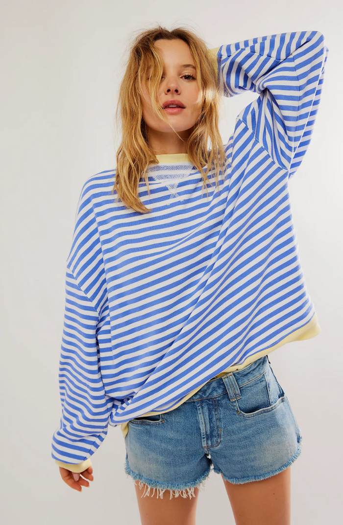 Mana | Striped oversized sweater