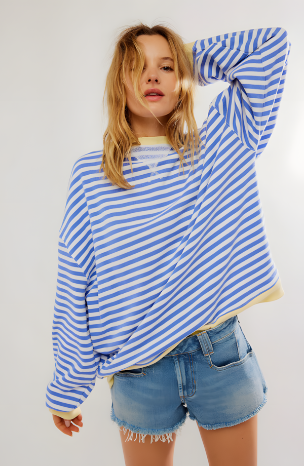 SANNE | STRIPED SWEATSHIRT