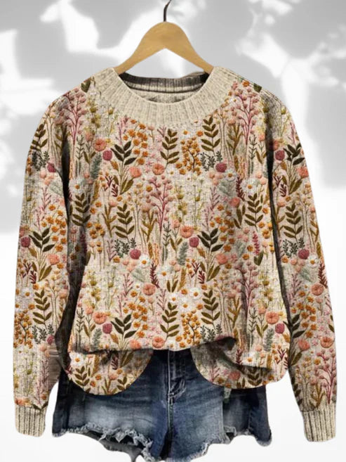 Lyla | Comfortable Floral Sweater