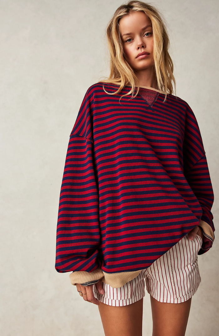 Mana | Striped oversized sweater