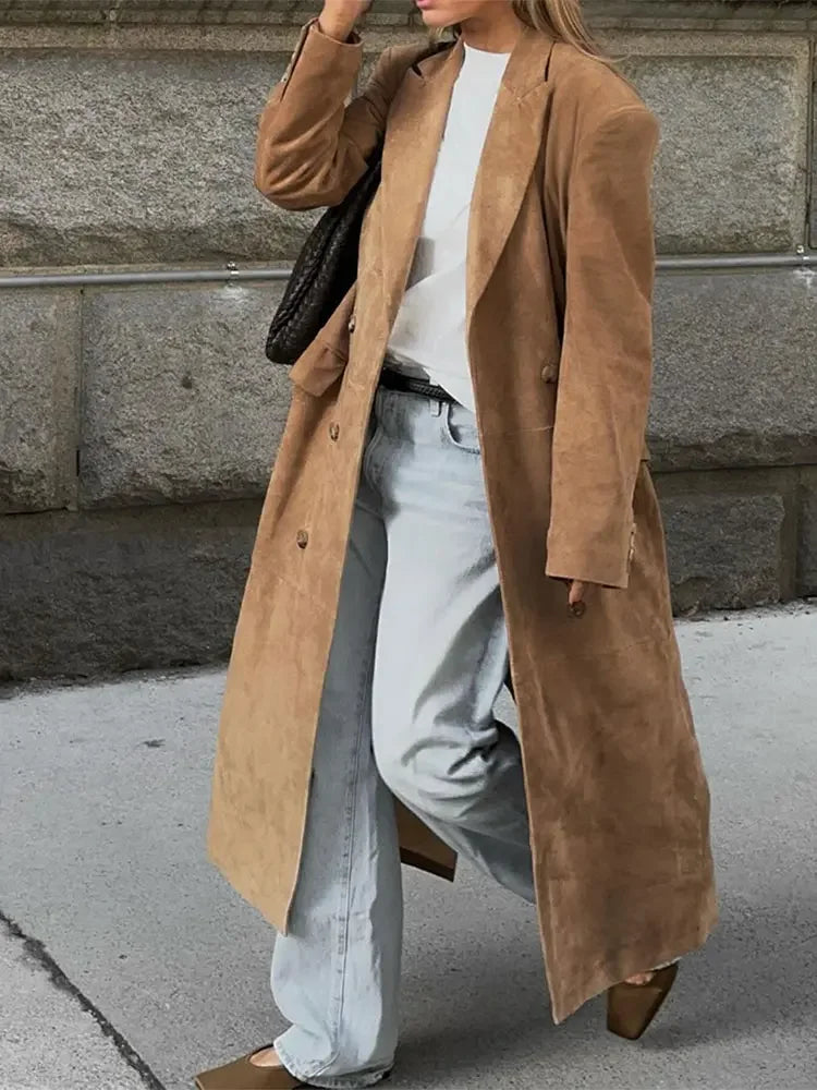 Eva | Elegant Long Trench Coat