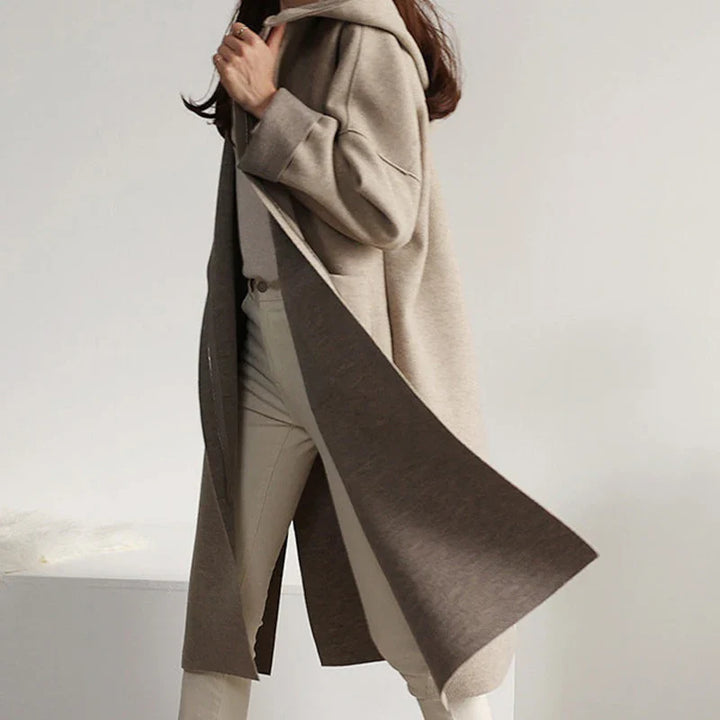 Larah | Long Sleeve Hooded Coat