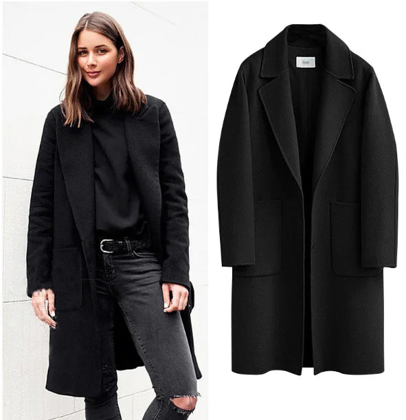 Helen | Long Loose Autumn Coat