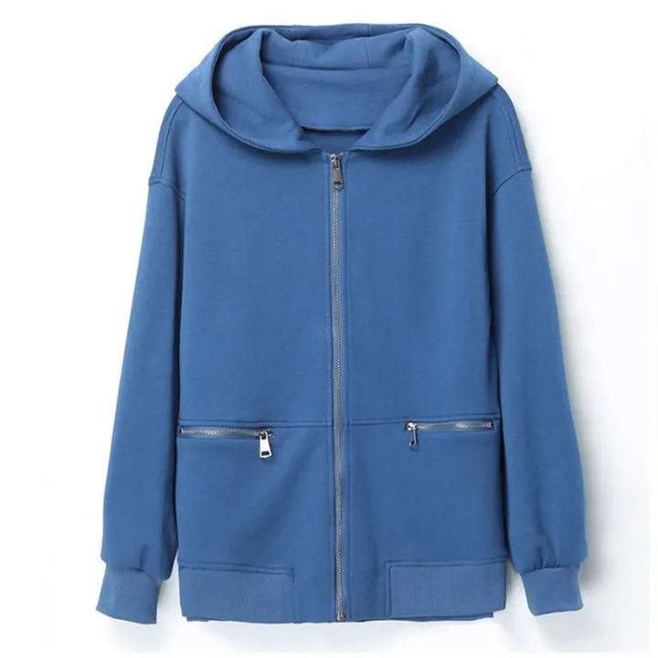 Carol | Trendy Hooded Zipper Jacket