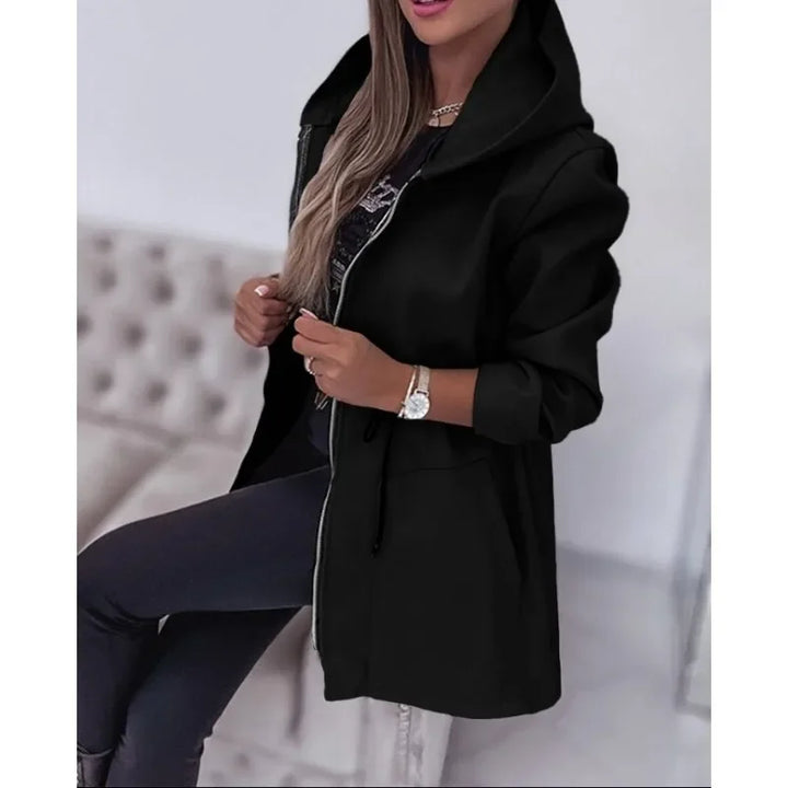 Cindy | Long Casual Zipper Jacket