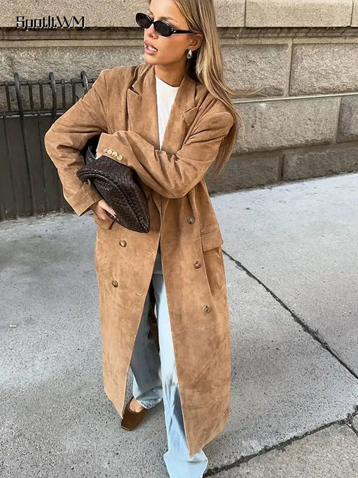 Eva | Elegant Long Trench Coat