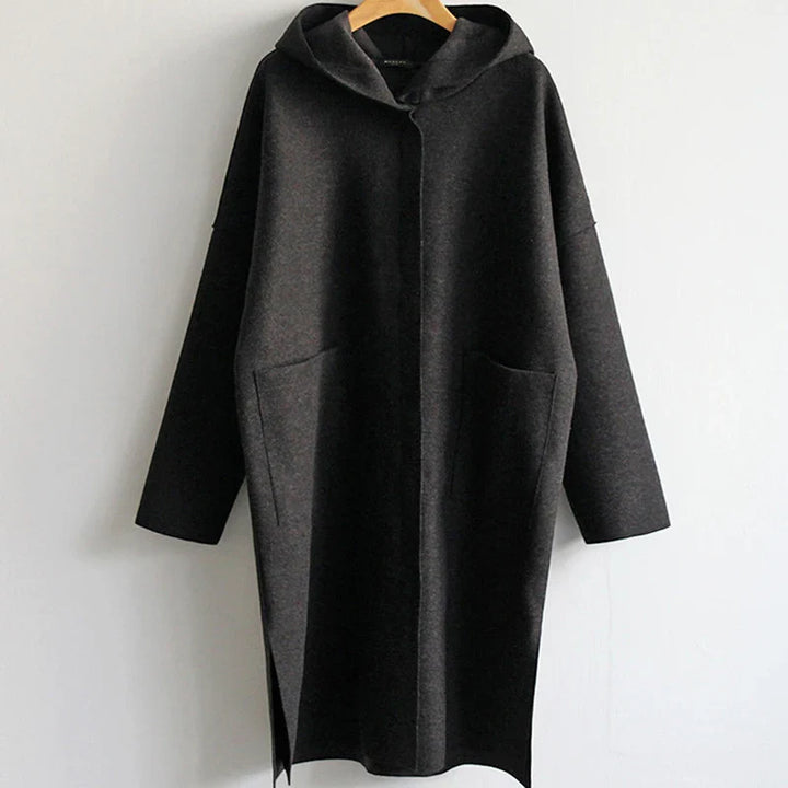 Larah | Long Sleeve Hooded Coat