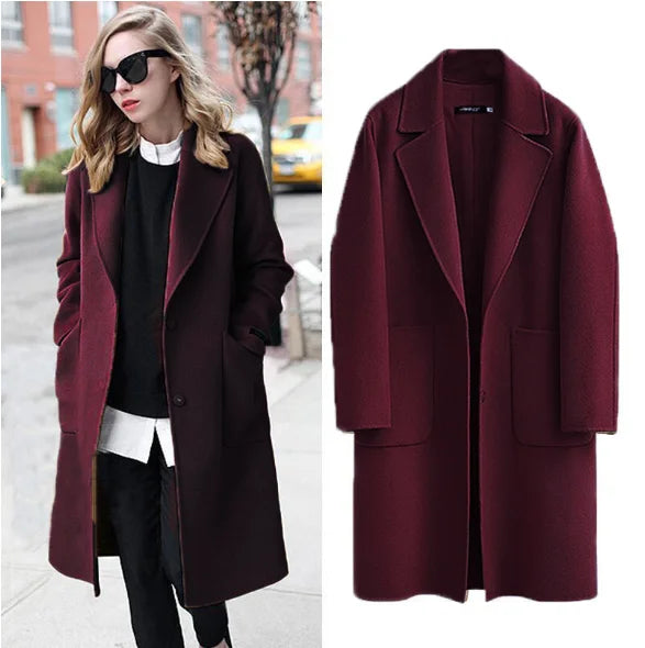 Helen | Long Loose Autumn Coat