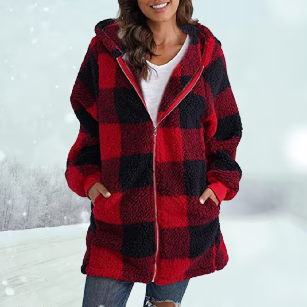 Balbina | Cozy Checkered Jacket