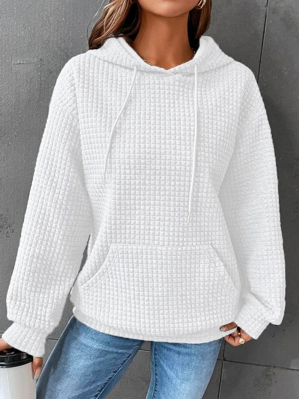 Marissa | Casual Waffle Hoodie